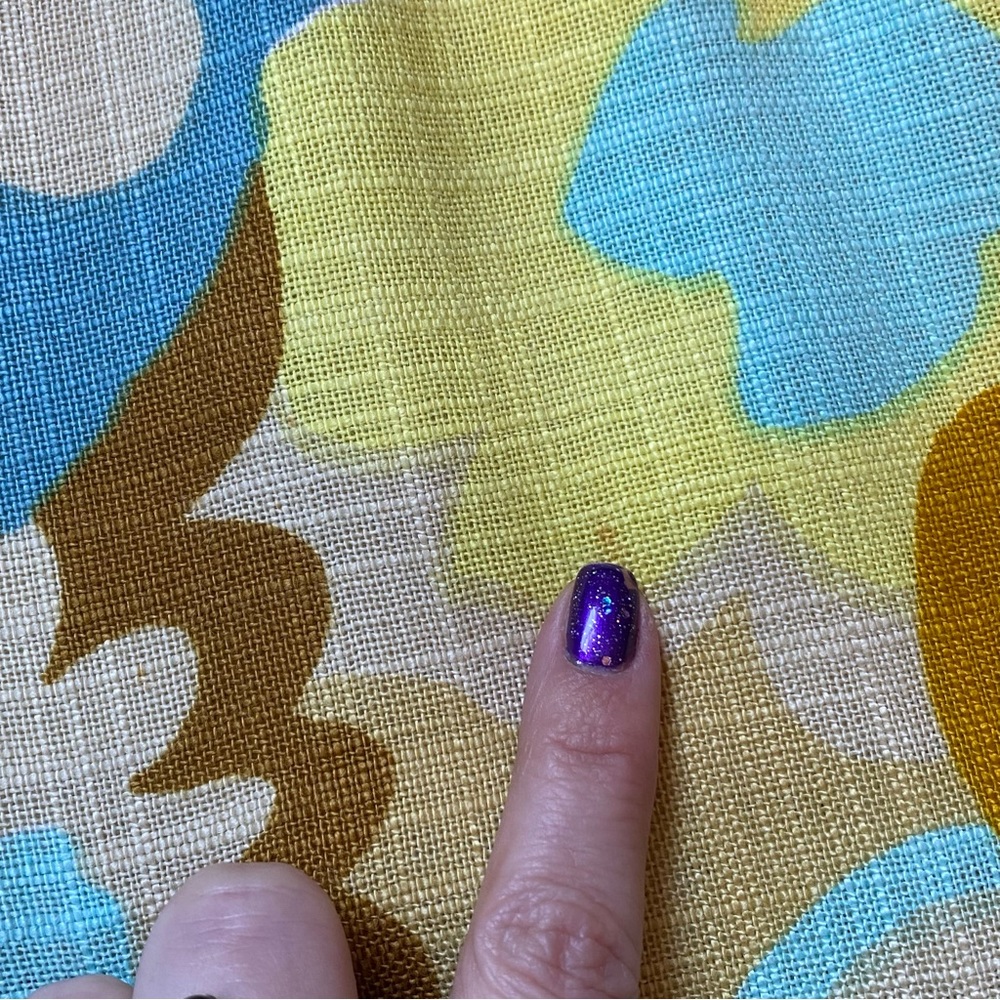 ❌SOLD🏷️Vtg 60s David Crystal Fashion Flower Power Tweed Canvas Jacket and Pencil - Picture 8 of 8